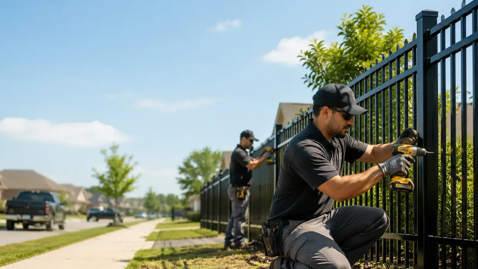 Metal Fence Installation in Abington, MA